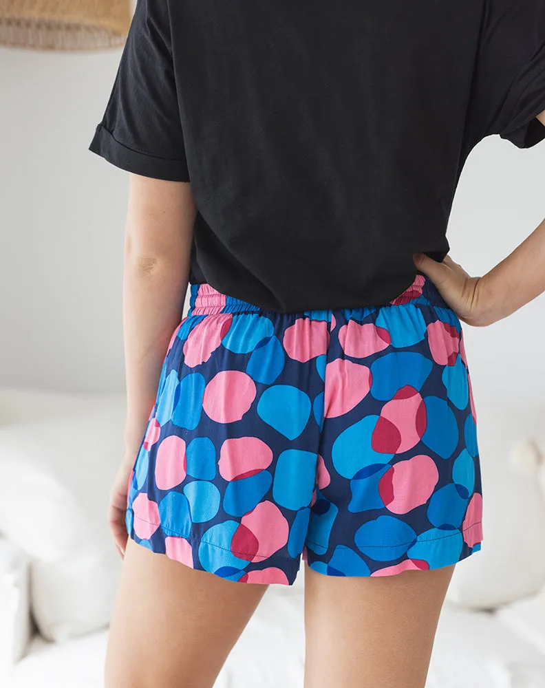 💙 MILIE Pattern Tye-Up Shorts