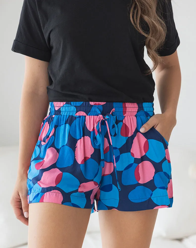 💙 MILIE Pattern Tye-Up Shorts