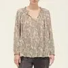 41651CF - PRINTED CHIFFON BLOUSE