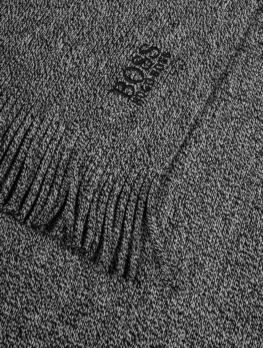 Albas-n Tonal Knitted Scarf Black