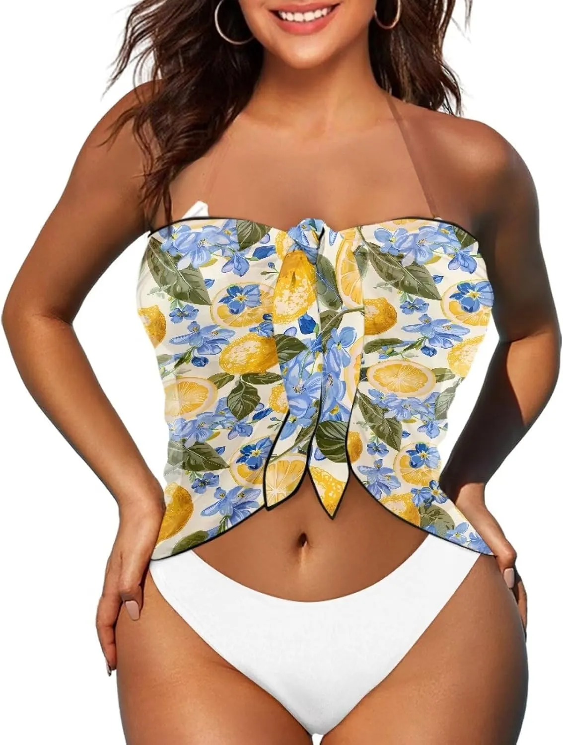 Bathing Suit Cover Up for Women Semi-Sheer Chiffon Sarong Bikini Wrap Skirt Lightweight Swimsuit Short Coverup