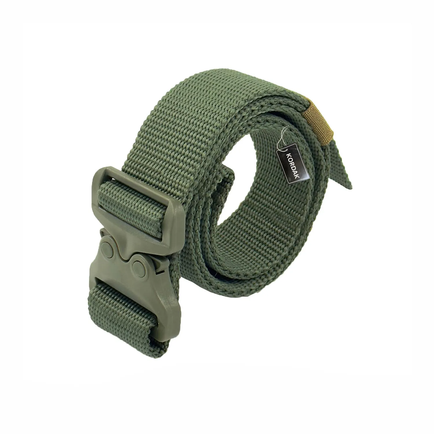 Beige Plastic Tipped Cobra Model Clip-on Belt