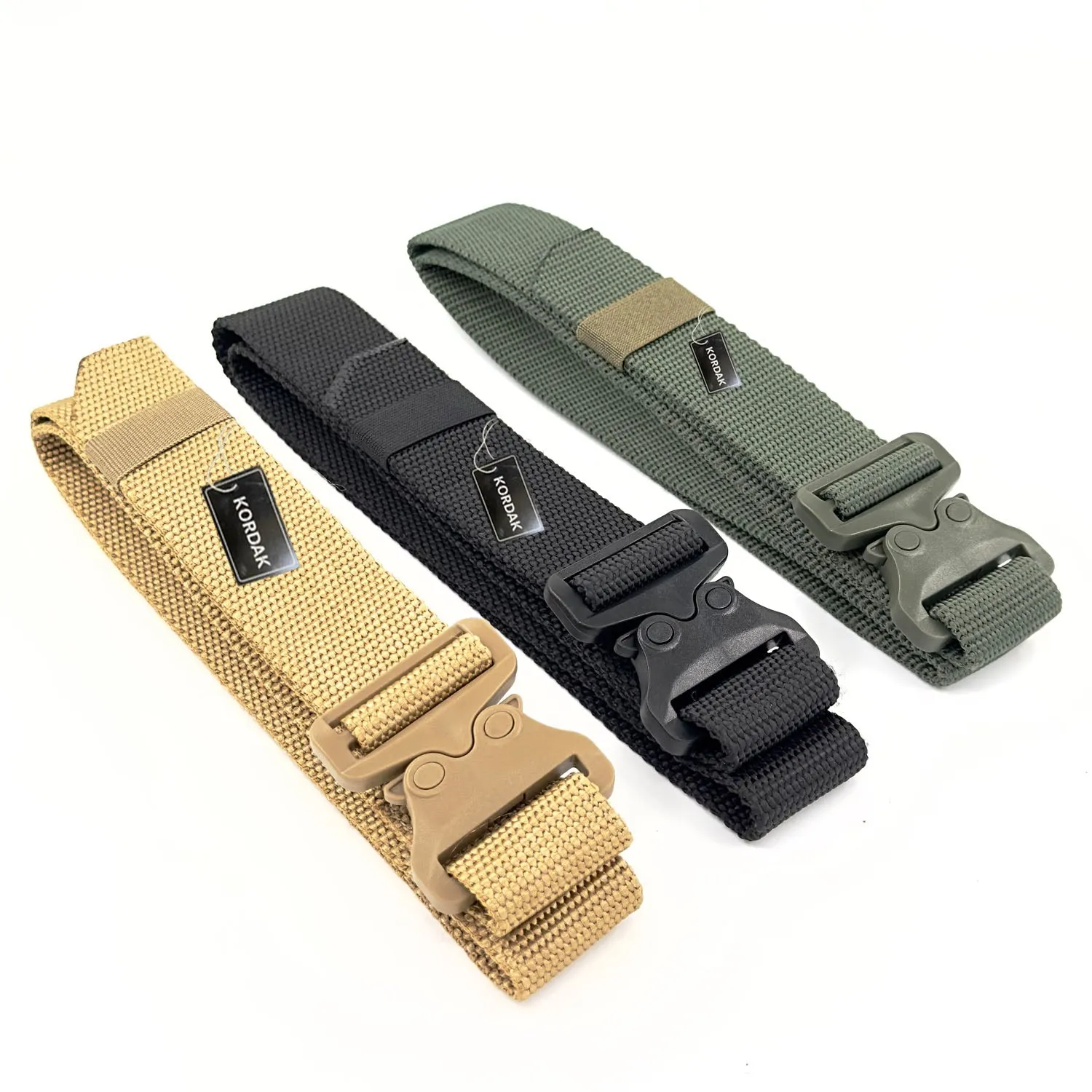 Beige Plastic Tipped Cobra Model Clip-on Belt