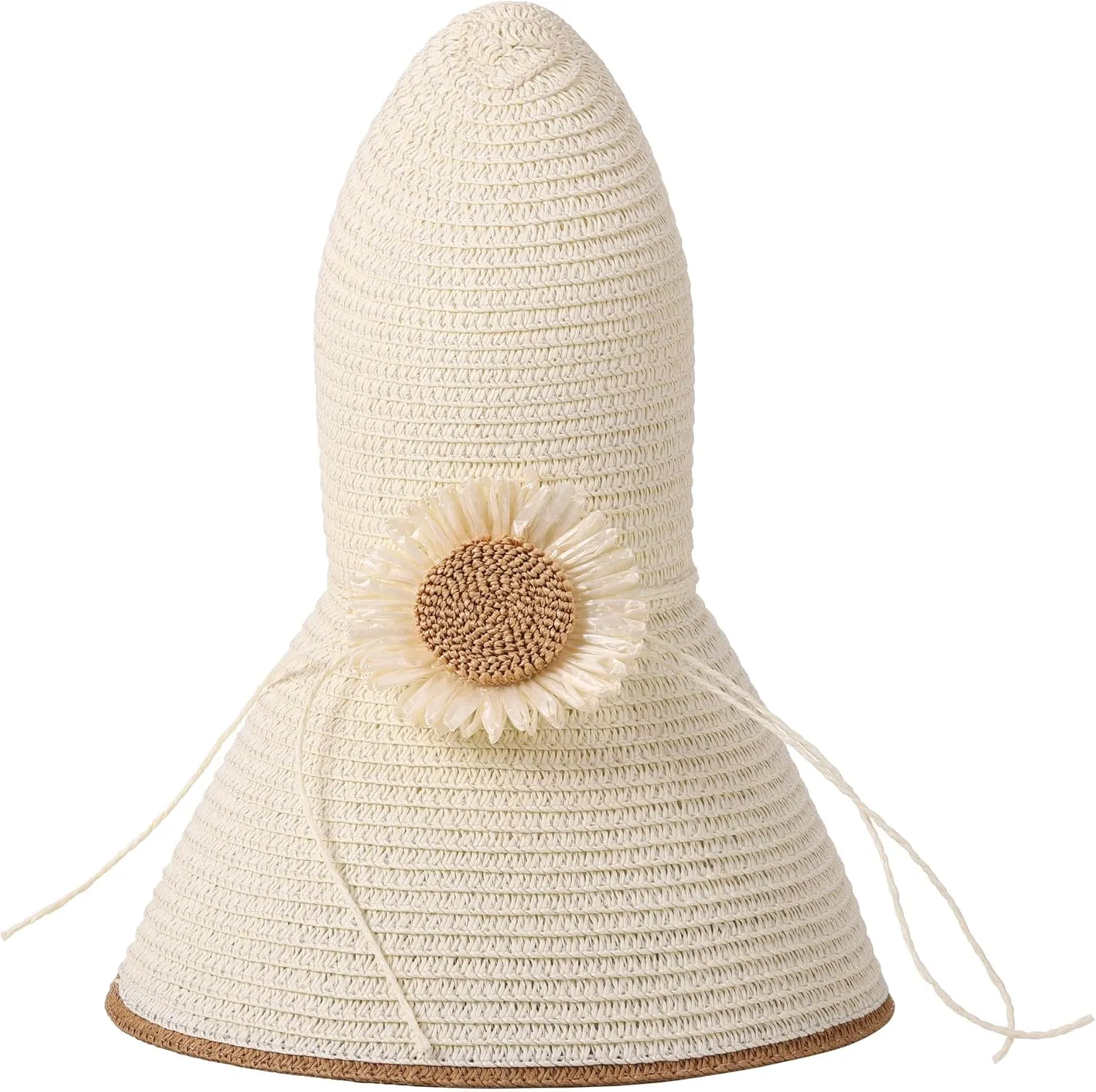 CHIC DIARY Womens Wide Brim Straw Hat Floppy Derby Hat Large Brim Beach Straw Sun Cap UPF 50 