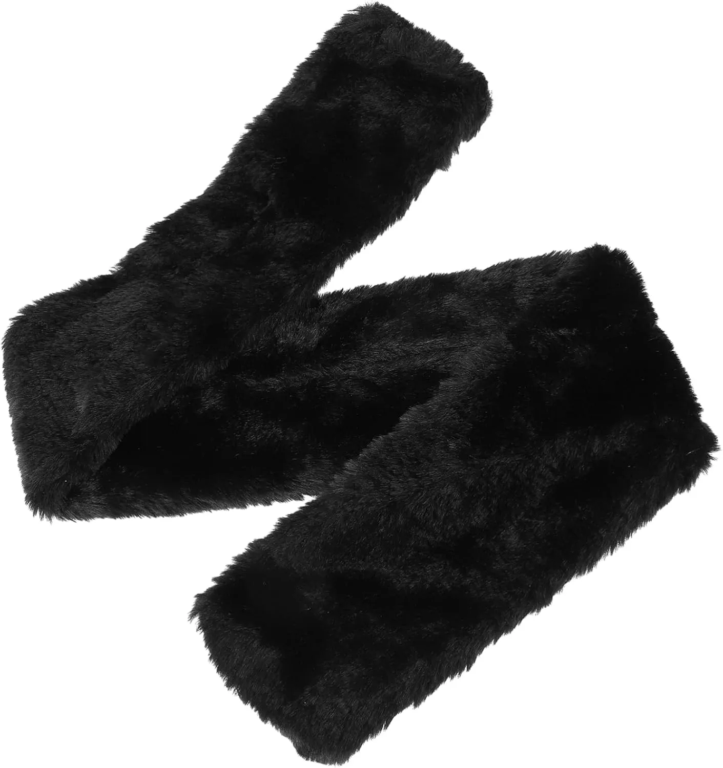 Chic Faux Fur Collar Women's Winter Scarf Soft Shawl Wrap Faux Fur Neck Scarf for Women