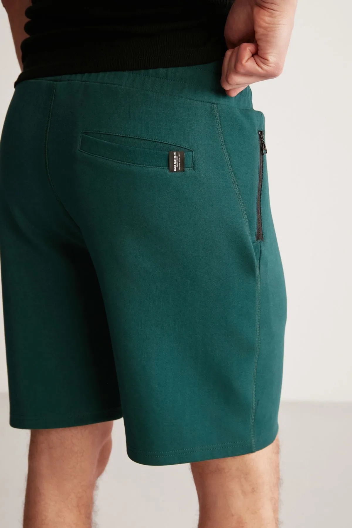 Colın Men's Relaxed Mold Waist Waist Green Shorts with Side Pockets