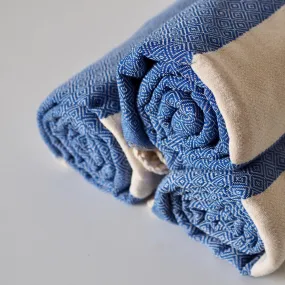 Cotton Hammam Towel - Blue