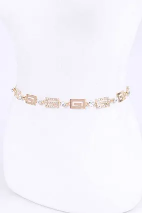 Crystal Fashion Chain Belt