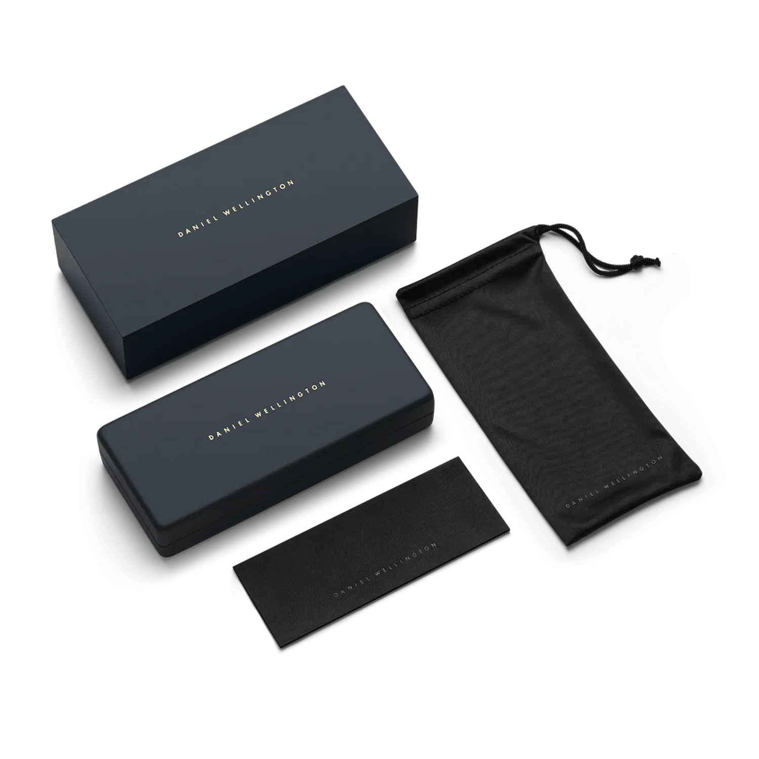 Daniel Wellington Rectangular Bio-Acetate Black Sunglasses DW01100043