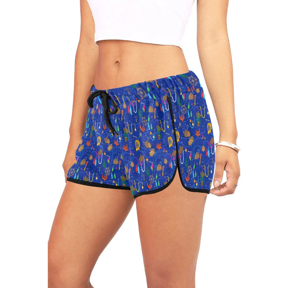 Disney Little Mermaid Grotto Women's Relaxed Shorts