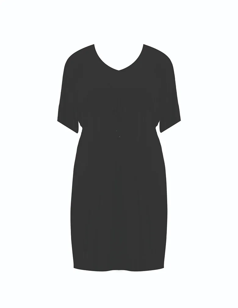 Elomi Essentials ES7101 Midi Dress Black Swim Cover Up