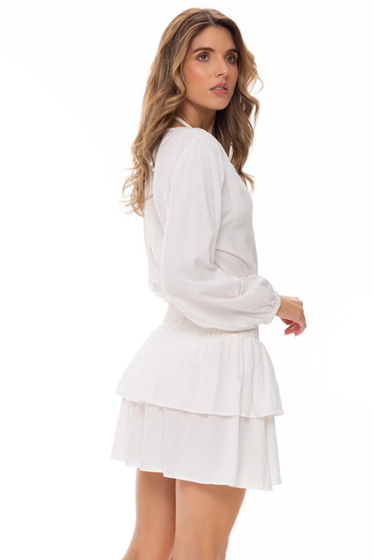 Etnico Ivory Coverup Dress