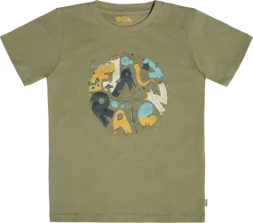 Fjällräven Kids&#x27; Forest Findings T-Shirt Light Olive | Buy Fjällräven Kids&#x27; Forest Findings T-Shirt Light Olive here | Outnorth