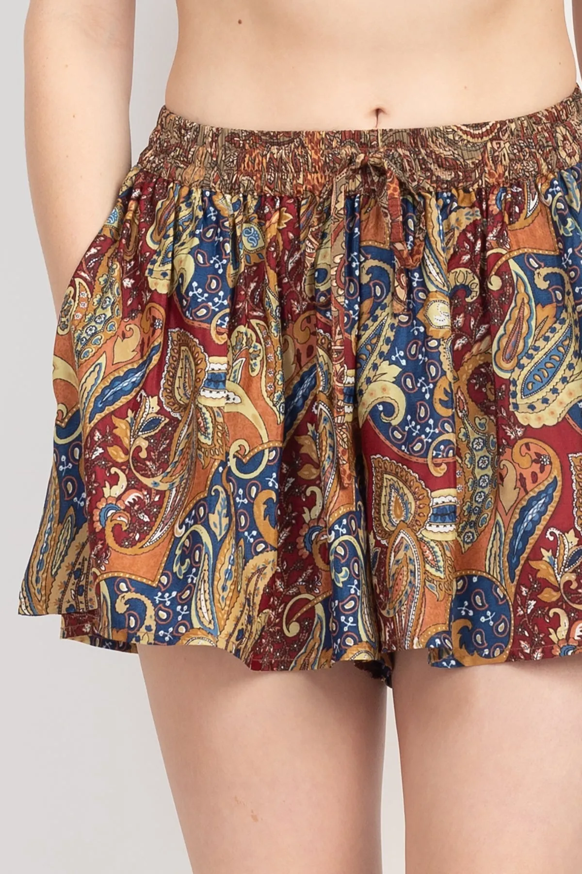 Flowy Paisley Shorts