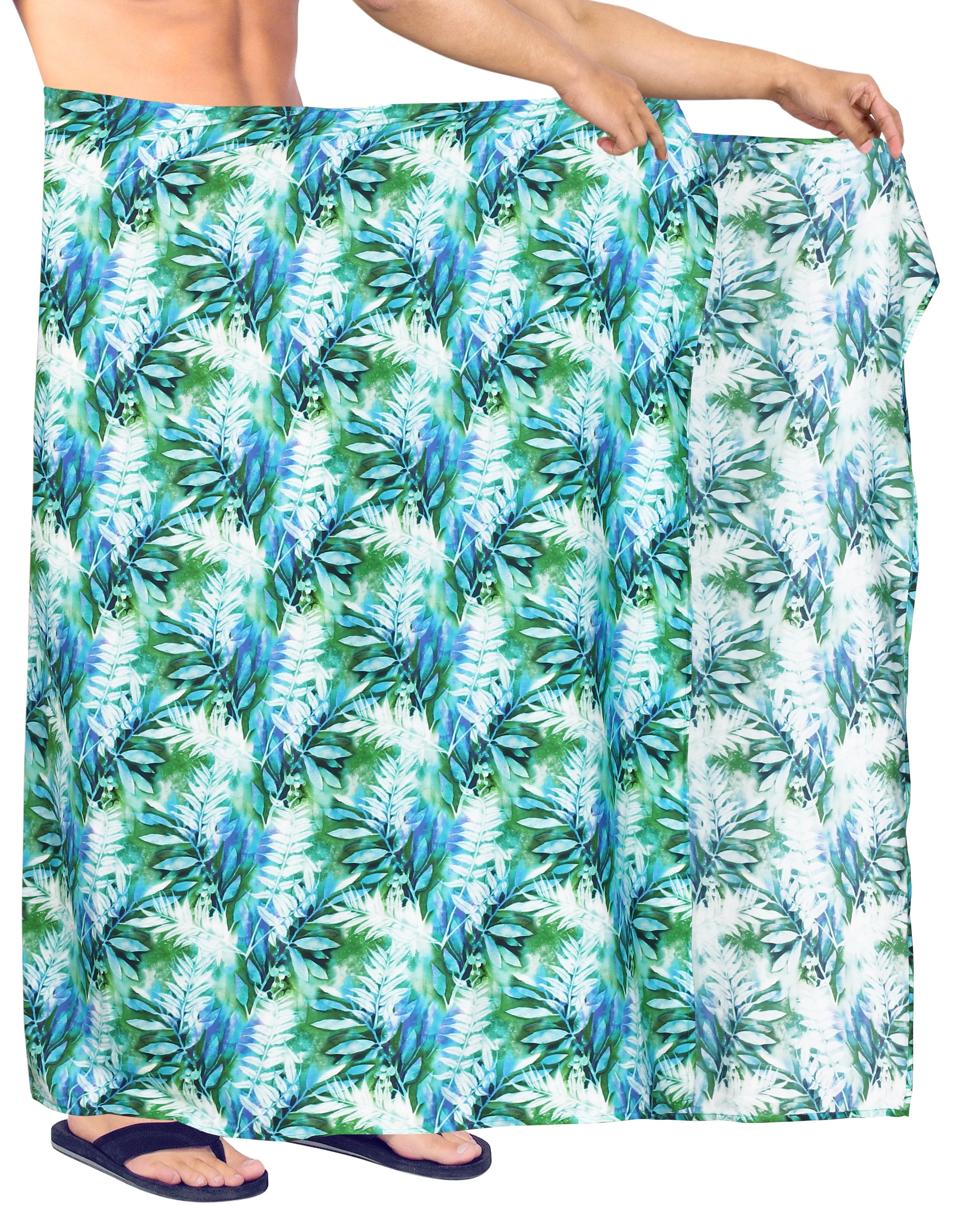 HAPPY BAY Men Pareo Swimsuit Beach Swimwear Wrap LAVA Sarong 78"X42" Olive Green Z237 911180