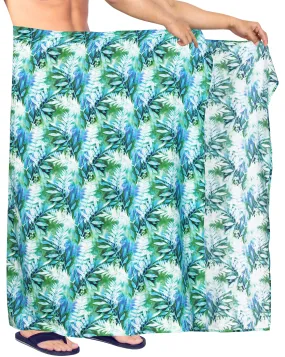 HAPPY BAY Men Pareo Swimsuit Beach Swimwear Wrap LAVA Sarong 78"X42" Olive Green Z237 911180