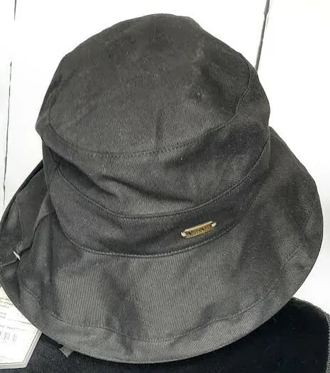 Hat - Black-Cotton Canvas-Up Brim-Women's-HH2771D