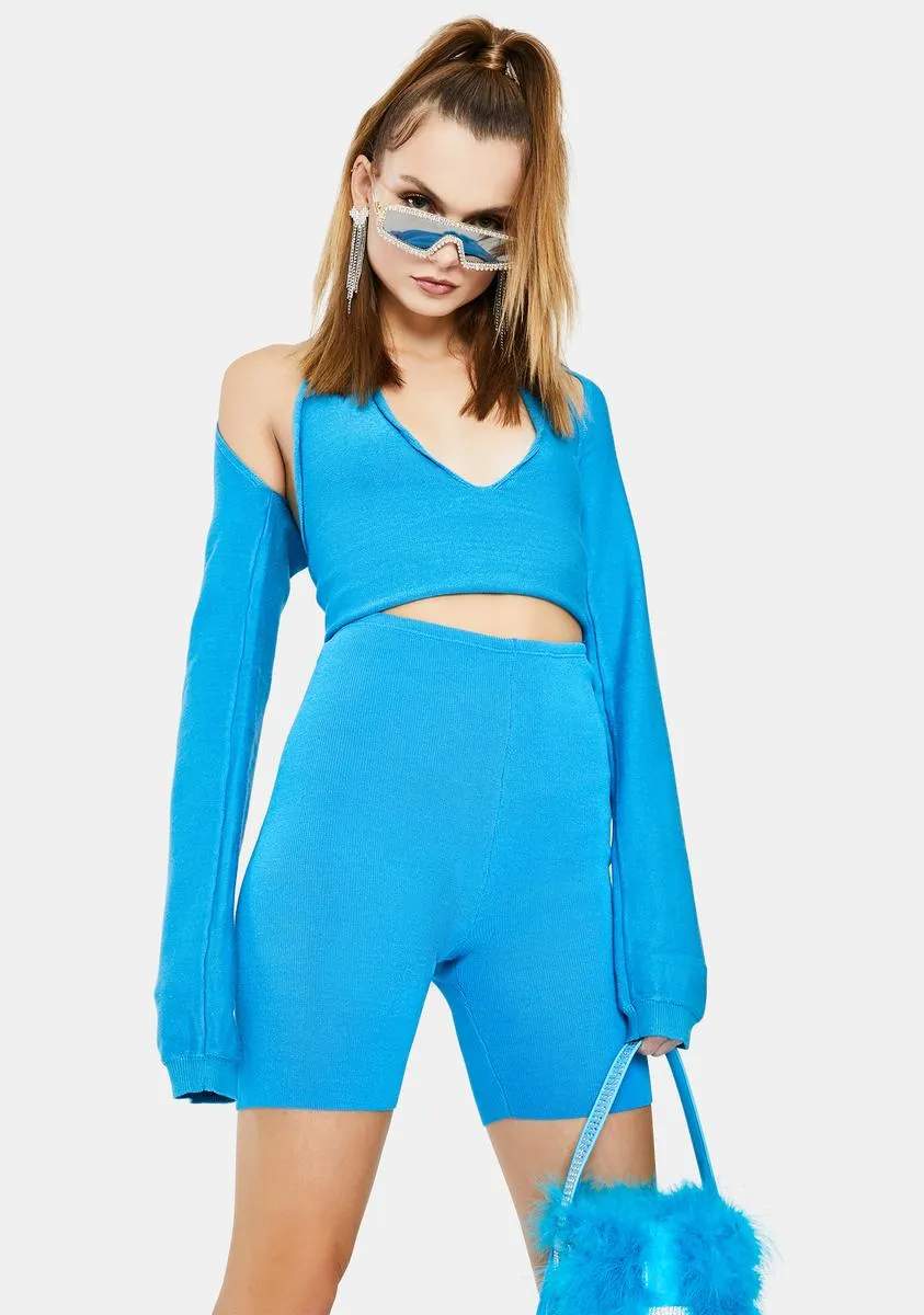 Heatwave Knit Biker Shorts
