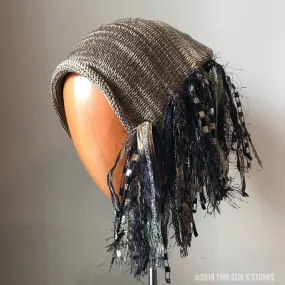 Khaki Tweed *Funky Chic Hat*