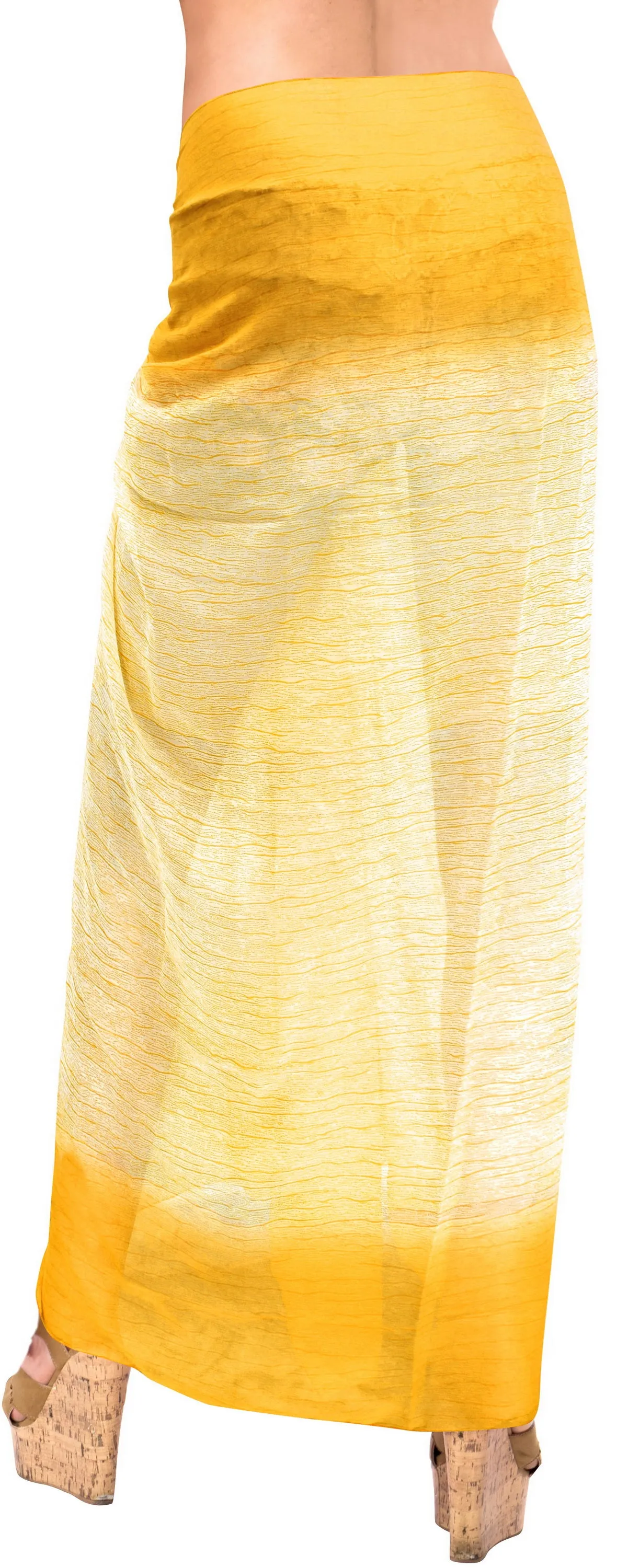 LA LEELA Womens Plus Size Sarong Swimsuit Cover Up Summer Beach Wrap Full Long