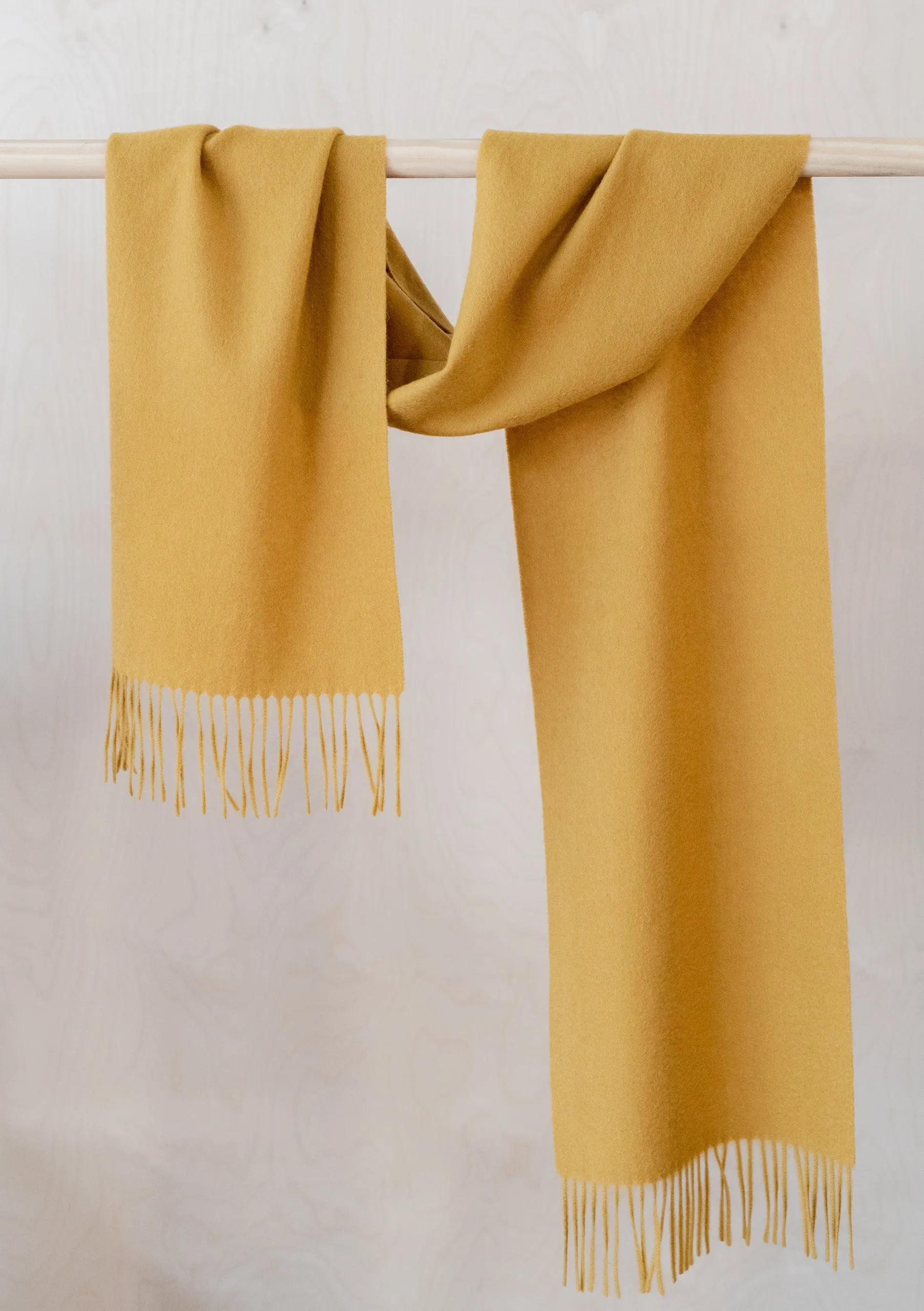 Lambswool Scarf in Mustard