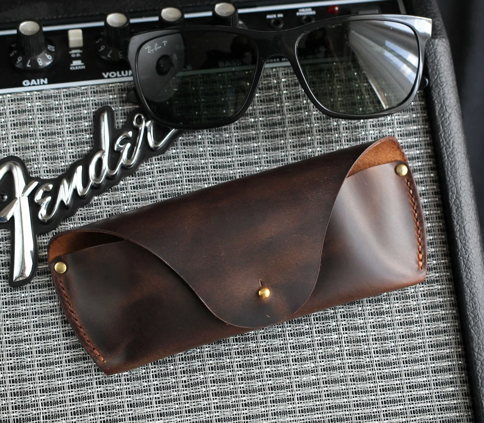 Leather Sunglasses Case