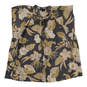lily morgan Women's Plus Exotic Ruffle Sleeve Blouse