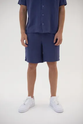 Linen Shorts - Navy