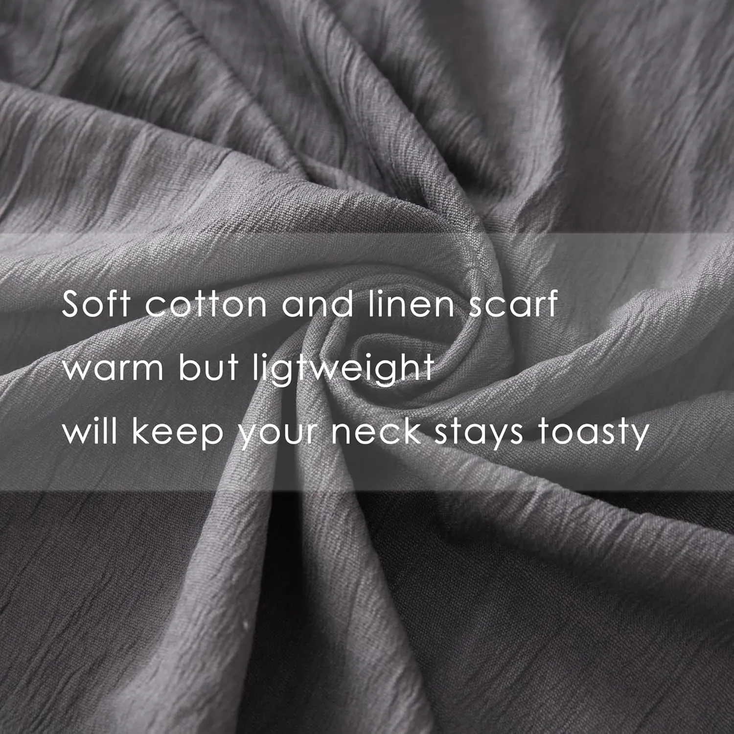 Long Lightweight Soft Scarf for Women and Men Large Shawl Wrap Cotton Blend Scarves