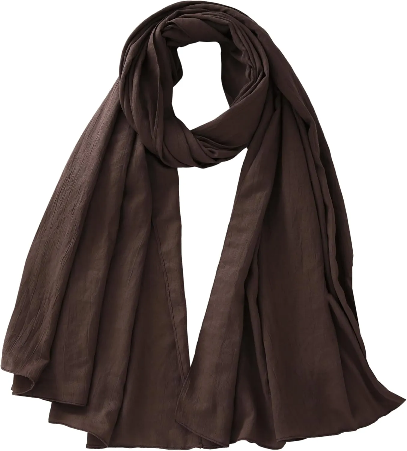 Long Lightweight Soft Scarf for Women and Men Large Shawl Wrap Cotton Blend Scarves
