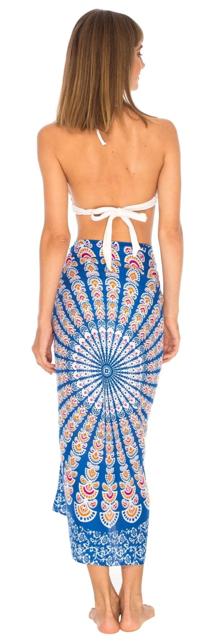 Mandala Sarong Wrap - Beach Cover-Up Pareo by SHU-SHI