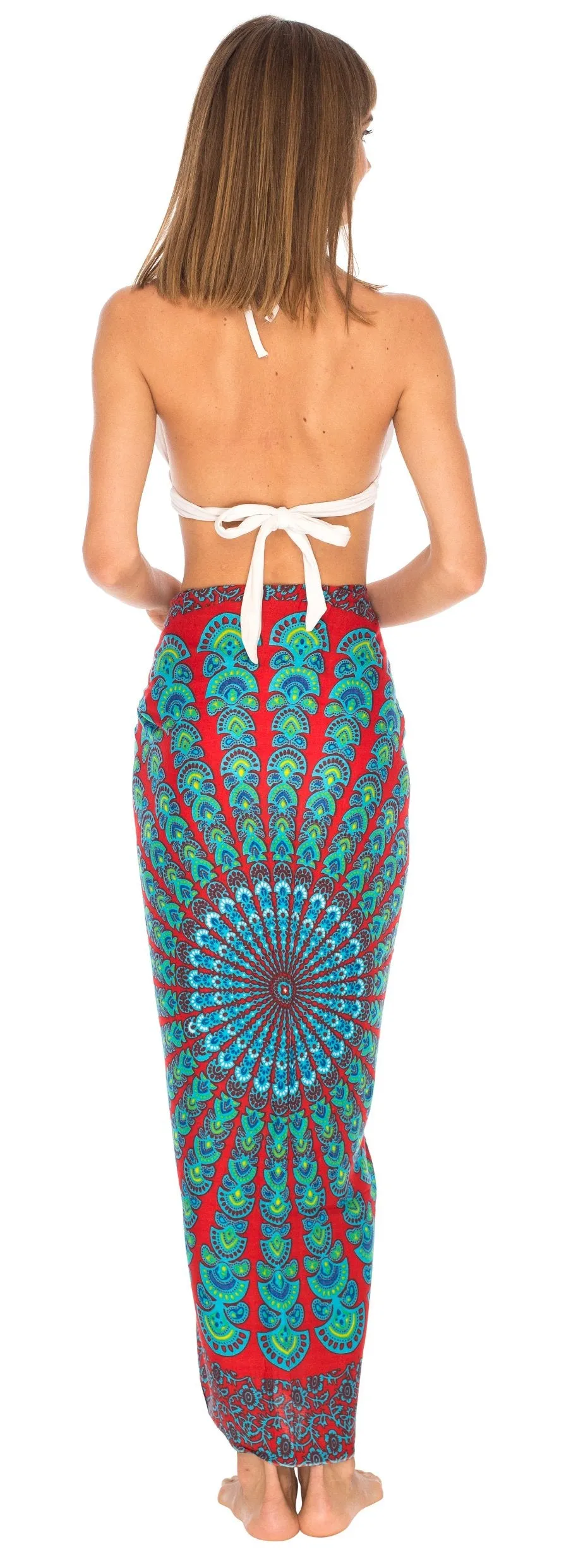 Mandala Sarong Wrap - Beach Cover-Up Pareo by SHU-SHI