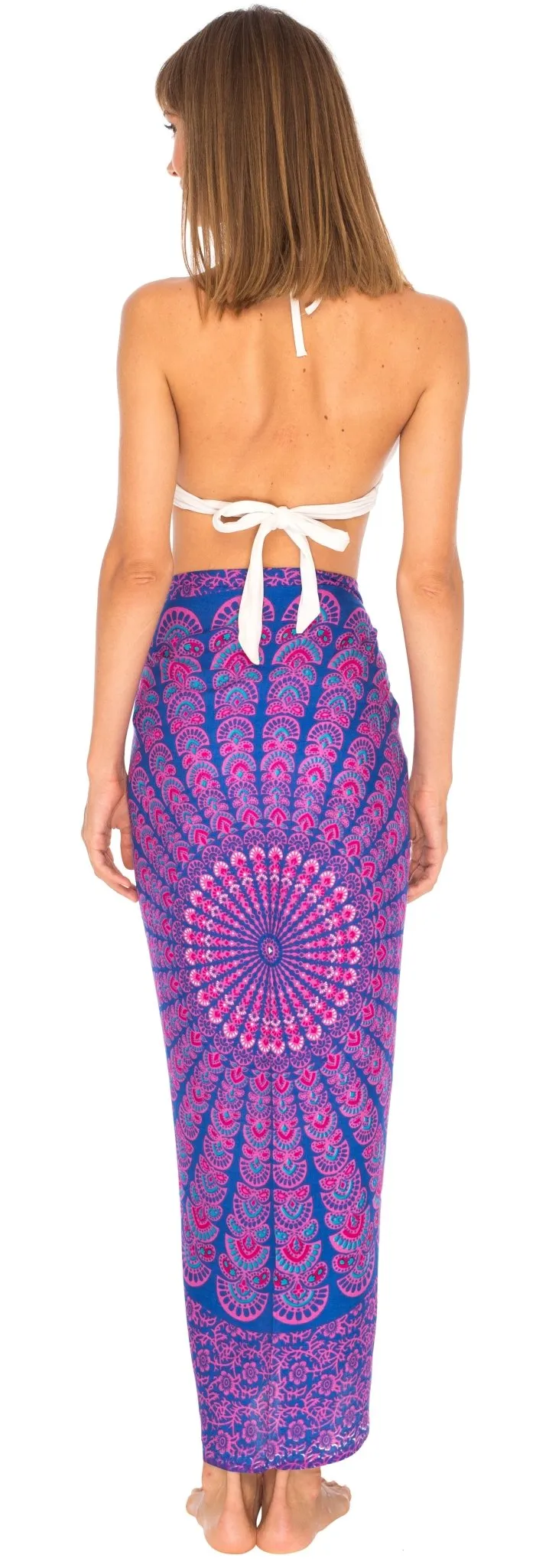 Mandala Sarong Wrap - Beach Cover-Up Pareo by SHU-SHI