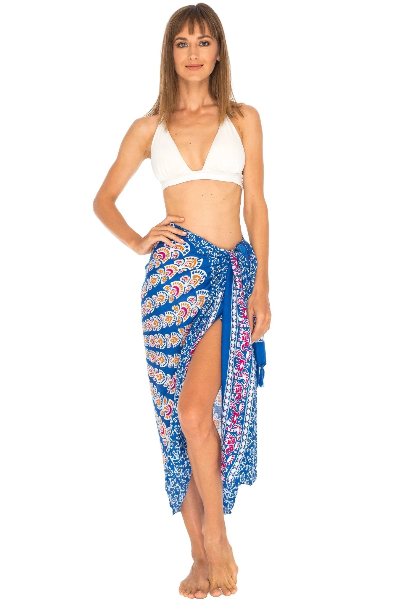 Mandala Sarong Wrap - Beach Cover-Up Pareo by SHU-SHI