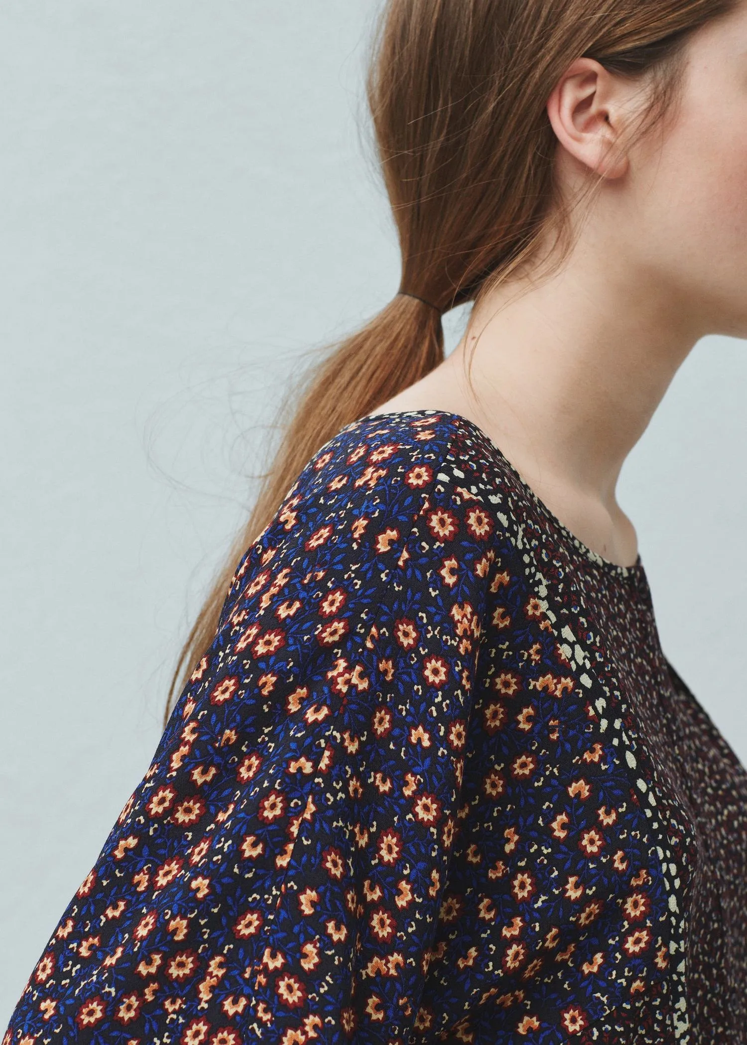 Mango Womens Floral Print Blouse