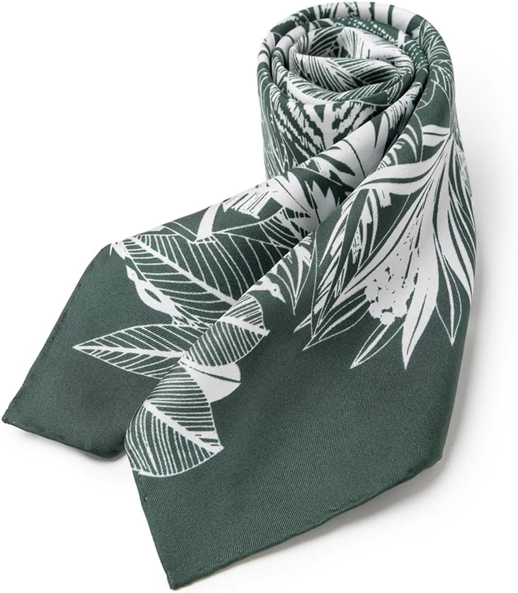 Men 100 Silk Twill Square Scarf 26"x26" Neck Scarves Wrap Business Casual Breathable Lightweight