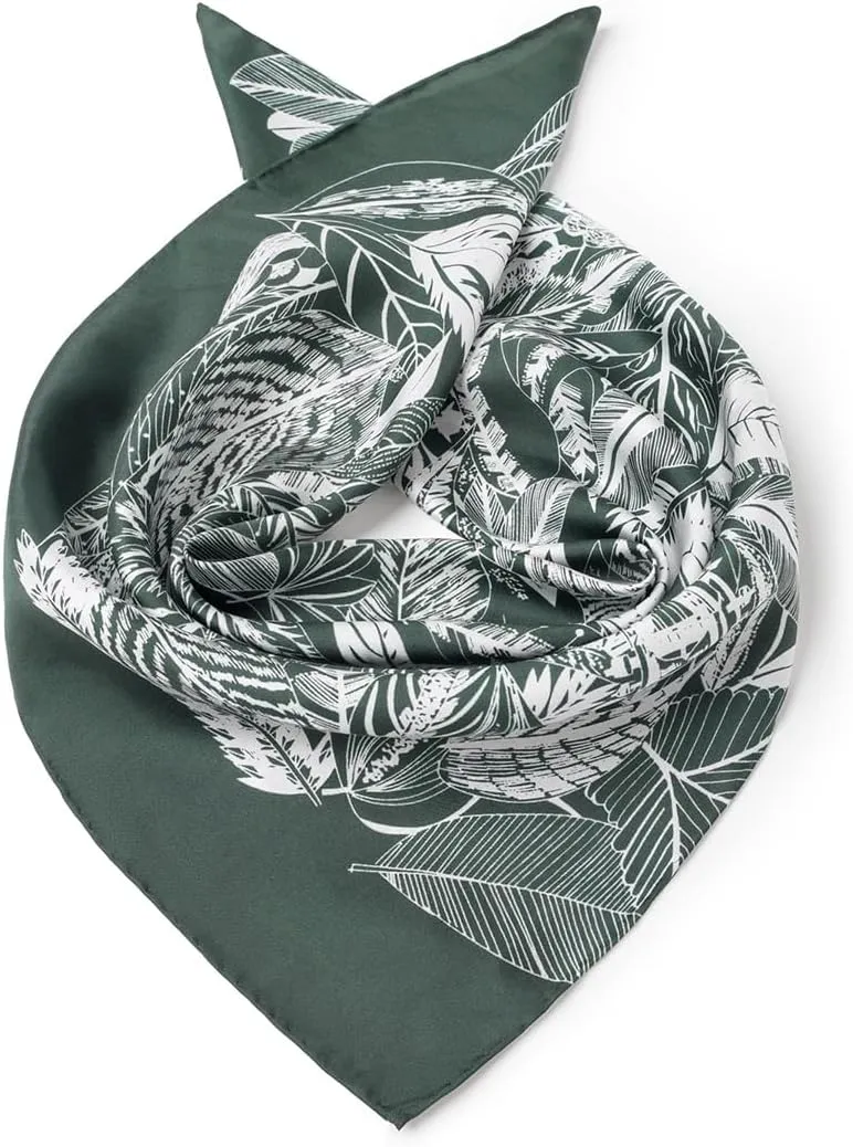 Men 100 Silk Twill Square Scarf 26"x26" Neck Scarves Wrap Business Casual Breathable Lightweight