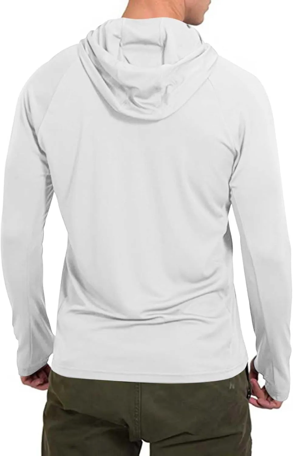 Men Women Sun Protection Hoodie Shirt UPF 50  Long Sleeve UV SPF Tshirt with Face Mask Rash Guard Fishing Lightweight