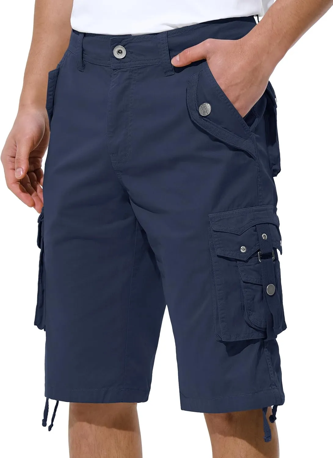 Mens Cargo Shorts Casual Shorts Hiking Shorts Below Knee Relaxed Fit Multi Pockets Running Joggers Outdoor Mens Shorts