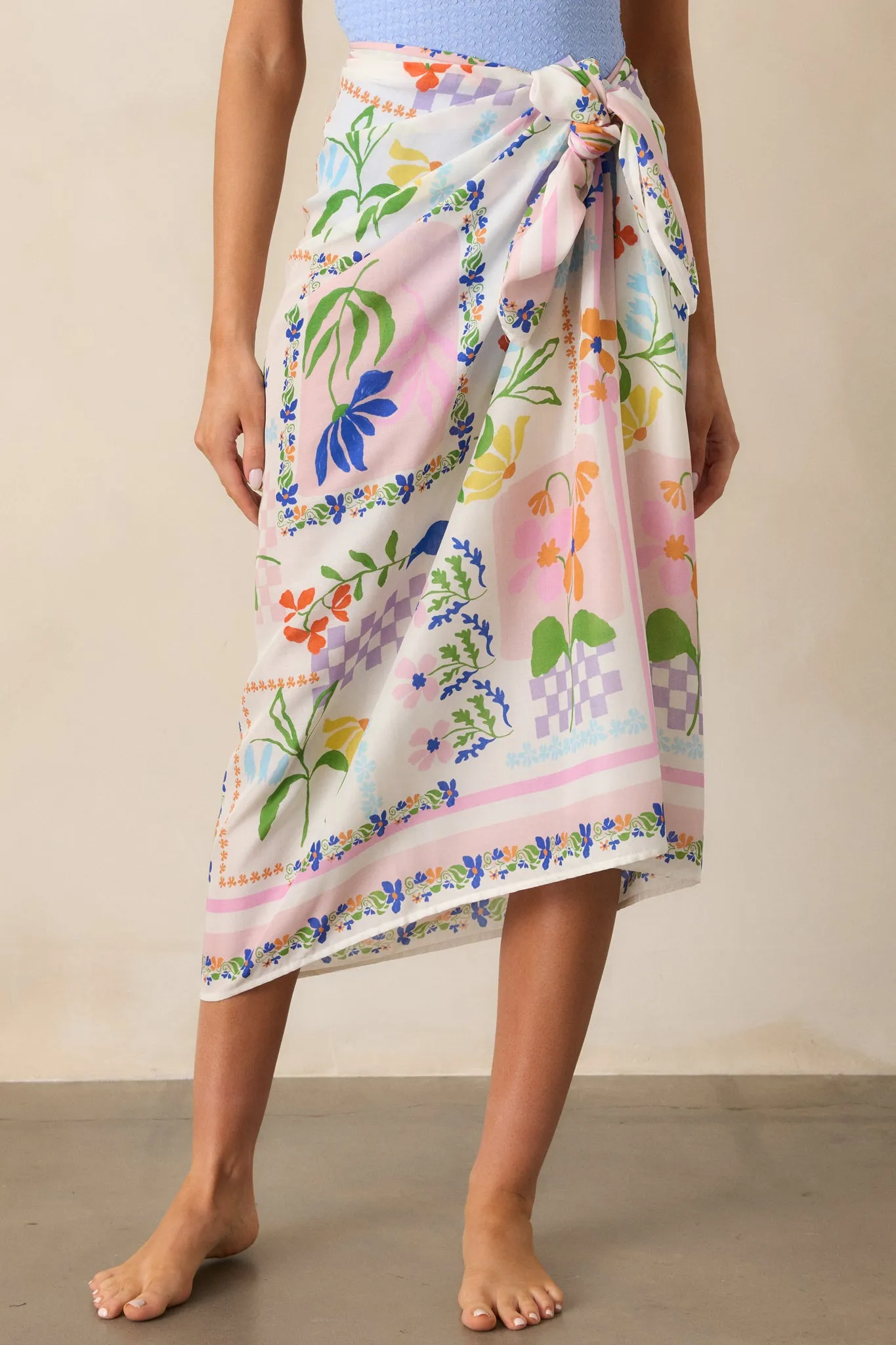 MINKPINK Nikita Ivory Picnic Sarong