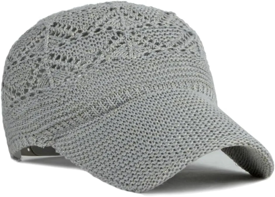 Molodo Knit Mesh Baseball Cap for Women Summer Mesh Trucker Hat Adjustable Sun Hat Corchet Dad Hat Outdoor