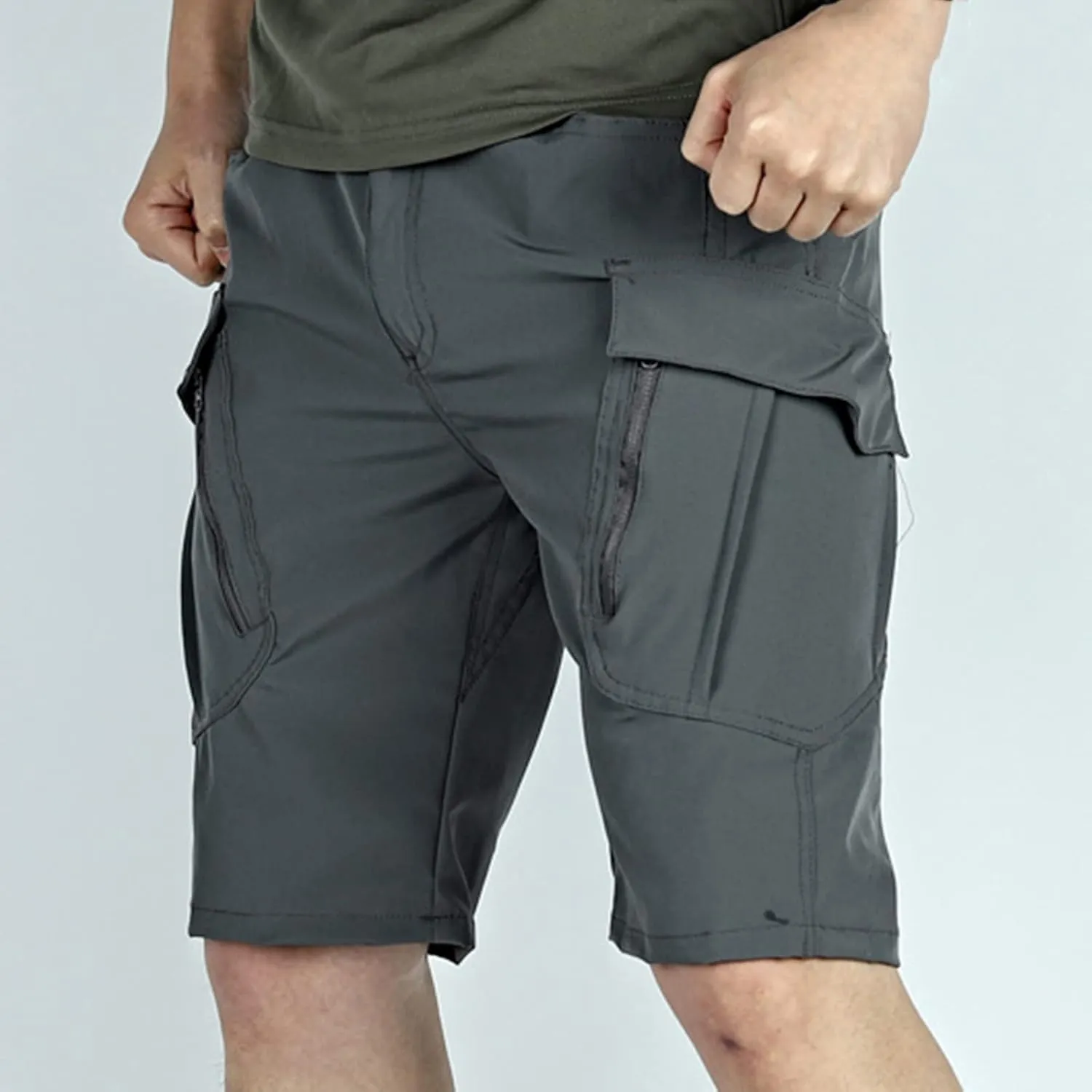 Multi-Pocket Cargo Shorts Men's Combat Workwear Shorts Relaxed-Fit Lightweight Quick Dry Shorts Hiking Short Pants