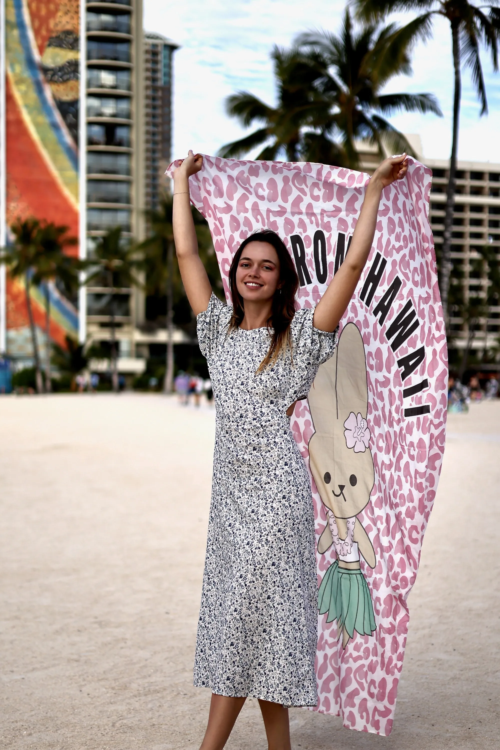 Pareo Atasha Rabbit Pink Leopard
