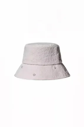 Pearl Embellished Jacquard Bucket Hat