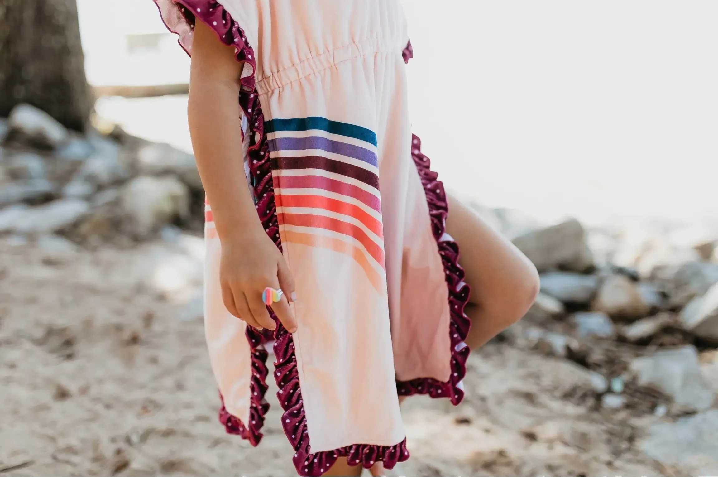 Rainbow Swim Cover Up