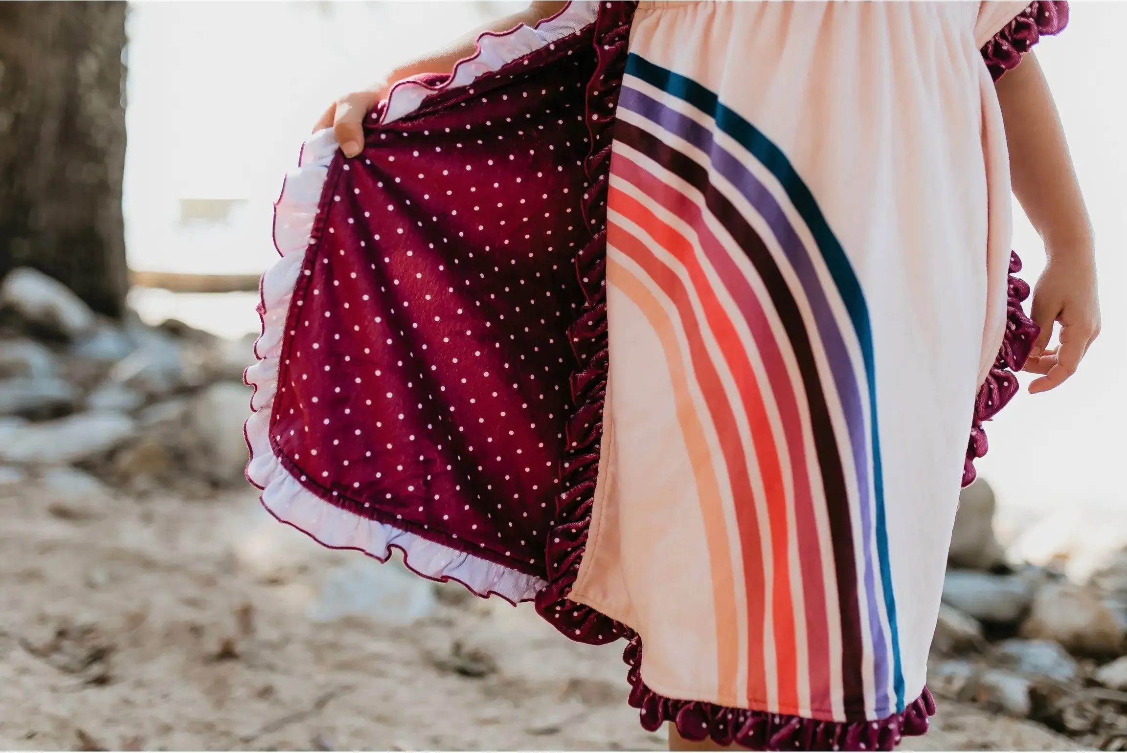 Rainbow Swim Cover Up