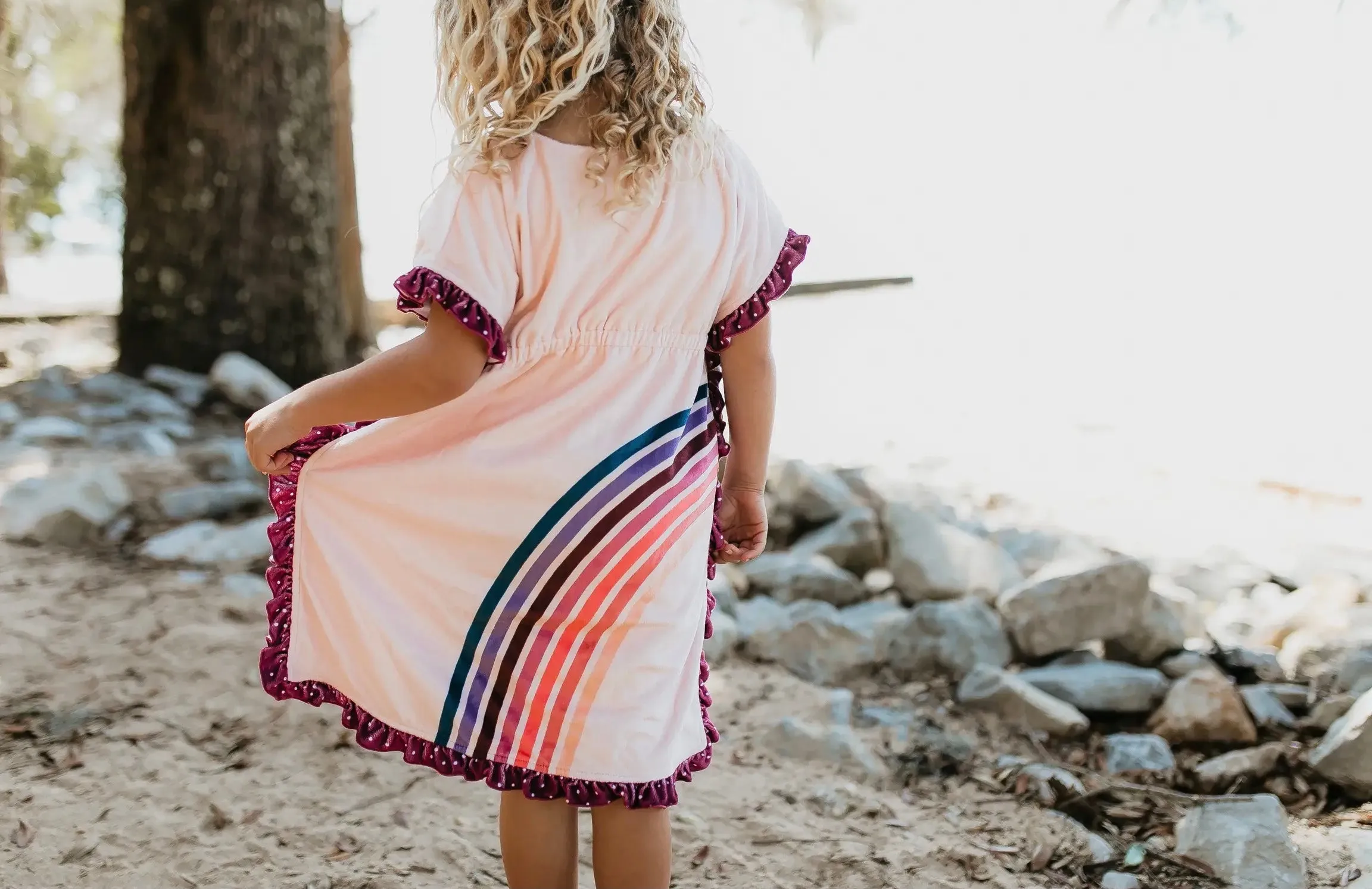 Rainbow Swim Cover Up