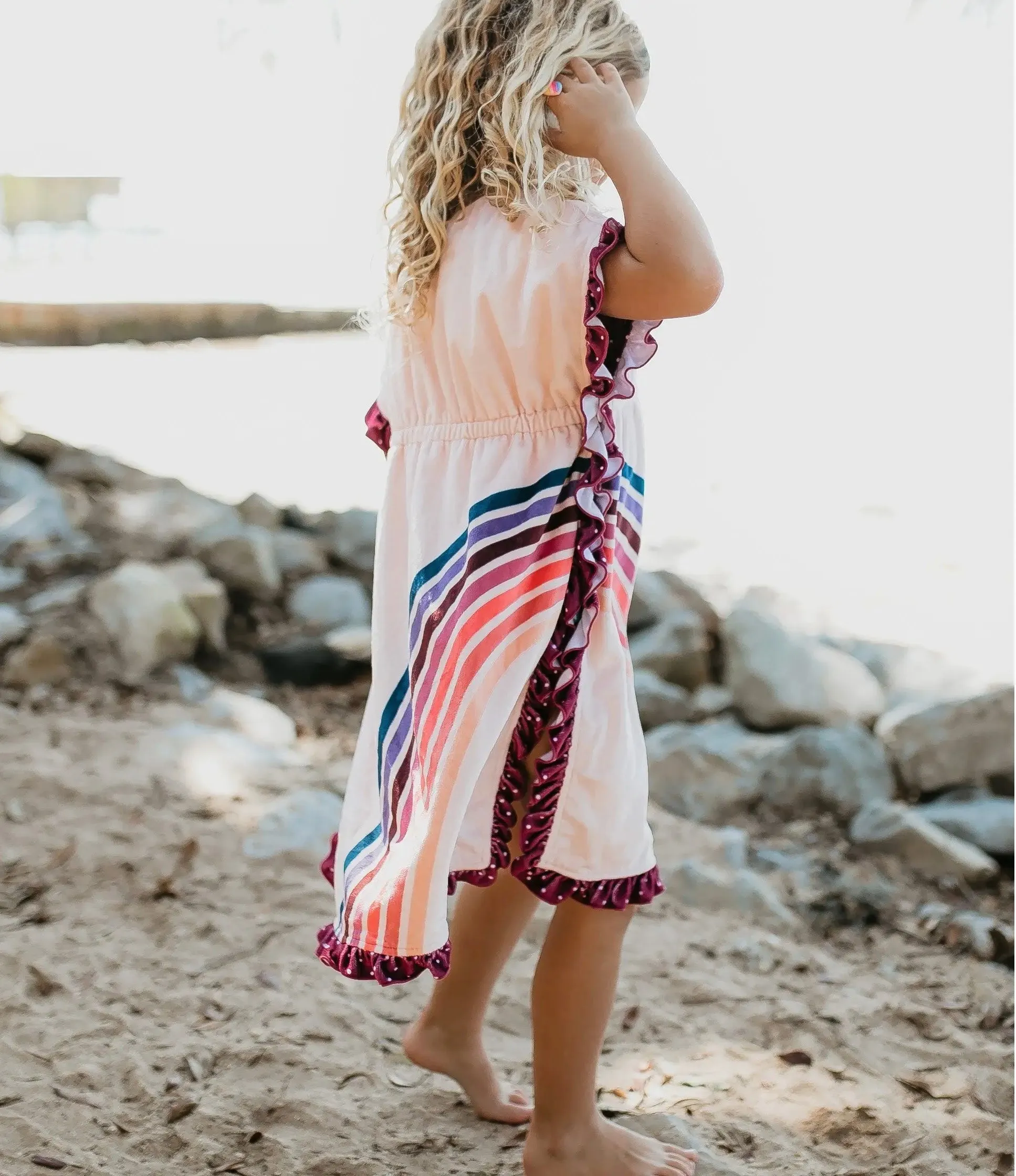 Rainbow Swim Cover Up