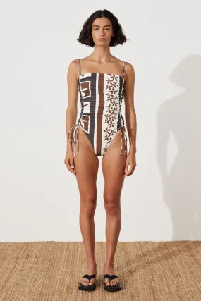 Sarong Flower One Piece