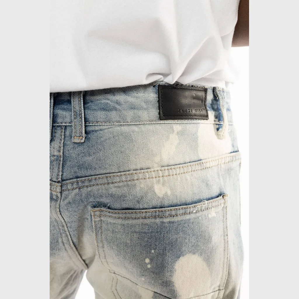 Slim Basic Jean Shorts - Cardiff Blue